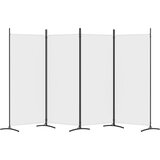 Sobna pregrada s 4 panela bijela 346 x 180 cm od tkanine | shoptok.hr
