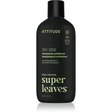 Super Leaves Matcha & Bergamot šampon in balzam 2 v 1 za moške 415 ml