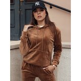 DStreet Complete women's velour RELAX FIT brown Cene