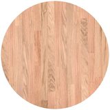 vidaXL Gornji dio stola Svjetlosmeđa Ø 50 x 2.5 cm Čvrsto drvo hrasta | shoptok.hr