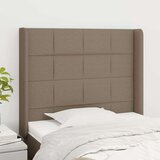  Uzglavlje s ušima smeđesivi 103x16x118/128 cm od tkanine Cijene