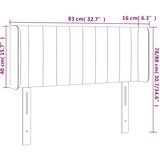  Uzglavlje s ušima ružičasto 83x16x78/88 cm baršunasto | shoptok.hr