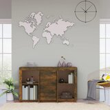  Komoda boja dimljenog hrasta 120 x 36 x 69 cm konstruirano drvo | shoptok.hr