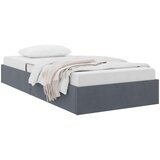  Otomanski krevet s pohranom Tamnosiva 90 x 190 cm Baršun | shoptok.hr