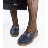 Gemre Navy blue loafers with a buckle Anisah | Shoptok.si