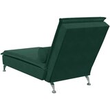  Masažna počivaljka s valjkastim jastukom tamnozelena baršunasta | shoptok.hr