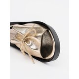 GOODIN Gold wedge sandals with leather insole | Shoptok.si