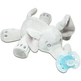 Avent SCF348/13 tolažilna duda - silikon s plišasto igračo, slon | Shoptok.si