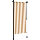  Zunanje rolo senčilo oranžno in belo 100x270 cm tkanina jeklo | Shoptok.si