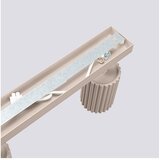Sollux Smeđe-sivi metalni reflektor 6,5x117 cm Gleam – | shoptok.hr