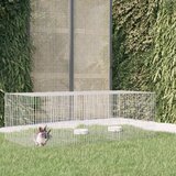 vidaXL Kavez za zečeve s 3 panela 163x79x54 cm od pocinčanog željeza Cijene
