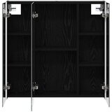  Kupaonski ormar s ogledalom Crni hrast 73.5 x 15.5 x 70 cm | shoptok.hr