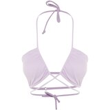 Trendyol Lilac Tie Detailed Bikini Top Cene