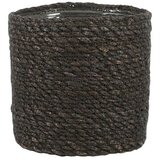 Atlantic okrugla tegla za biljke (Vanjska dimenzija (ø x V): 16 x 16 cm, Tamnosive boje) Cijene