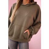 Kesi Włoski Hoodie made of Butter fabric khaki | Shoptok.si
