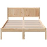  Krevetna konstrukcija Smeđa 120 x 190 cm Čvrsto borovo drvo | shoptok.hr
