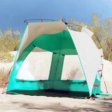 vidaXL Šotor za plažo za 2 osebi zelen za hitro postavitev vodoodporen Cene
