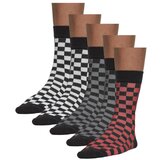 Urban Classics Accessoires Check Socks 5-Pack blk/h.grey/wht | shoptok.hr