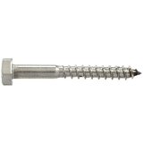 MARINETECH Šestrobi vijak za les (Ø x Do: 8 x 30 mm, Nerjavno jeklo, A4, Šestkotna glava, Zunanji šestkotni nastavek) | Shoptok.si