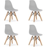 Brandless Stol ZUBI - siv x 4, (22044538) | Shoptok.si