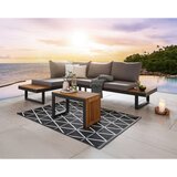 Amatio LOUNGE GARNITURA akacija masivno aluminij | Shoptok.si