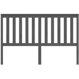  Uzglavlje za krevet sivo 166 x 6 x 101 cm od masivne borovine | shoptok.hr