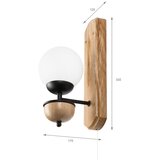  Brilagi - LED zidno svetlo COTTAGE 1xG9/40W/230V hrast/bela | Eponuda.com