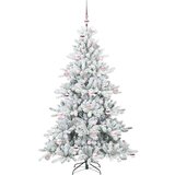 vidaXL Umetno Zložljivo Božično Drevo with LEDs z stojalom 180cm PVC | Shoptok.si