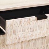  Nočna omarica s predalom Bela 50 x 33 x 60 cm Masiven les manga, (5000107146) Slike