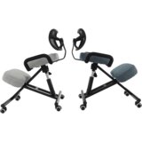 Kondela Ergonomski klečalnik, siva/črna, RUFUS | Shoptok.si