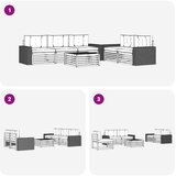  Set vanjskih sofa 6 kom. Prirodna i antracit | shoptok.hr