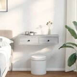 vidaXL Stenska polica s predali siva sonoma 80x34x17 cm inženirski les | Shoptok.si