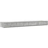 vidaXL Predal za posteljo Betonsko sivo 300x36,5x16,5 cm iz lesa, (22008071) Cene