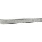 vidaXL Predal za posteljo Betonsko sivo 300x36,5x16,5 cm iz lesa, (22008071)