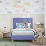  Otroški posteljni okvir z vznožjem Jeans modra 80 x 160 cm, (5000104700) | Shoptok.si