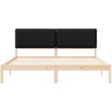 Krevetni okvir s tapiciranim uzglavljem Crna 180 x 200 cm | shoptok.hr
