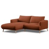 Micadoni Kotna sedežna garnitura v barvi terakote (levi kot/z ležalnikom) Naomi – | Shoptok.si