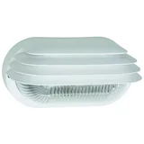 Ovalna PVC svetilka (60 W, E27, IP44, bela)
