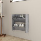 vidaXL Zidni ormarić za cipele siva boja betona 60x18x60 cm od iverice Cijene