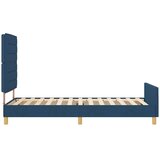  Krevetna konstrukcija s uzglavljem Plava 80 x 200 cm tkanina | shoptok.hr