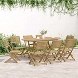  Zložljivi vrtni stoli 8 kosov 48,5x61,5x87 cm trdna akacija | Shoptok.si