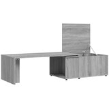  Stolić za kavu boja sivog hrasta 150x50x35 cm konstruirano drvo | shoptok.hr