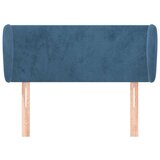 vidaXL Uzglavlje s ušima tamnoplavo 83x23x78/88 cm baršunasto | shoptok.hr