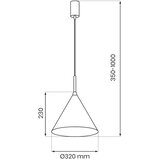  Visilica na sajli CAPITAL 1xGX53/15W/230V prečnik 32 cm beo | Eponuda.com