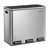 Songmics Koš za smeće 3 x 18 L, sivi | shoptok.hr