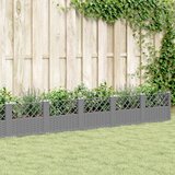 vidaXL Vrtna sadilica s klinovima svjetlosiva 363 5x43 5x43 5 cm PP Cijene