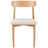 Bessagi Home stol noah, bež, masiven hrast | Shoptok.si