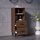  Komoda rjavi hrast 34,5x34x90 cm konstruiran les, (20654181) | Shoptok.si