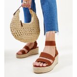 Gemre Brown wedge sandals Minna | Shoptok.si
