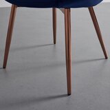 Modern Living naslanjač levi, temno modra, žamet | Shoptok.si